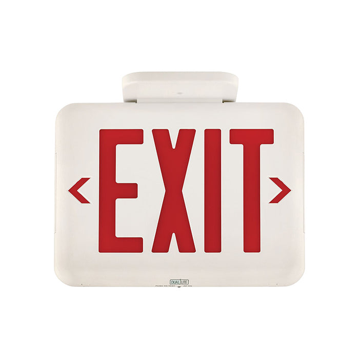 Evited Sign Dual-Lite EVEU EVE Series LED Exit Sign with Emergency, Universal Face