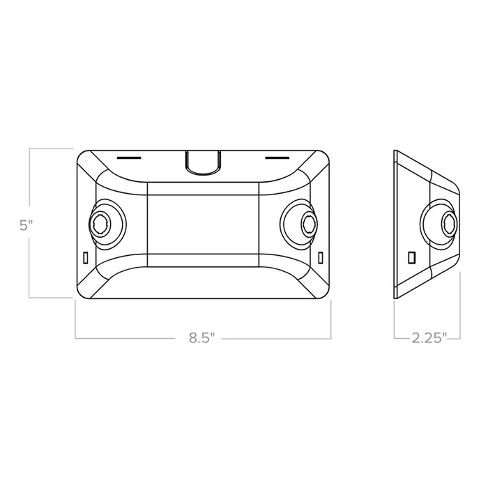Dual-Lite EV4D-02L EV Series LED Emergency Light with Remote Capacity