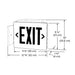 Dual-Lite SESRBN Die Cast LED Exit Sign, Universal Mount, Single Face, Red Letters, Black Finish with Brushed Face, AC Only