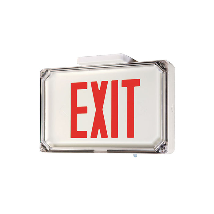 Dual-Lite SEWL Series NEMA 4X LED Exit Sign with Emergency Operation, Single Face