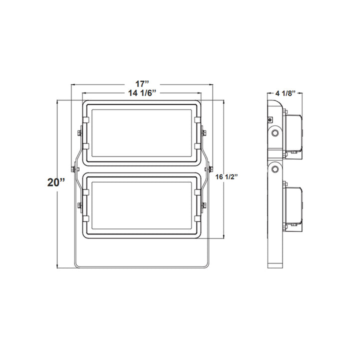Westgate DMX-FLS 192W LED Square Flood Light, RGBW