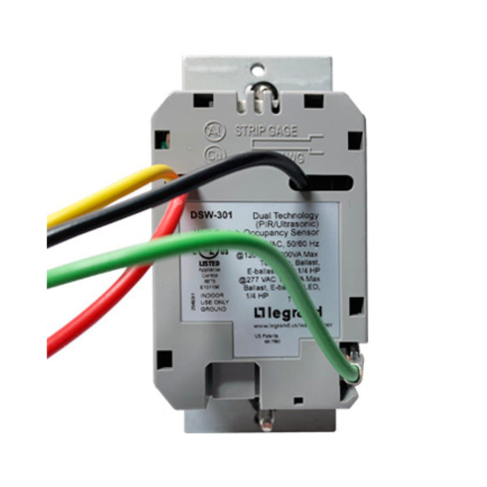 Wattstopper DSW-301 Dual Technology Wall Switch Occupancy Sensor