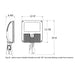 Lithonia DSXF3 LED 107W LED Flood Light, Medium Spot, 120-277V, Slipfitter Mount