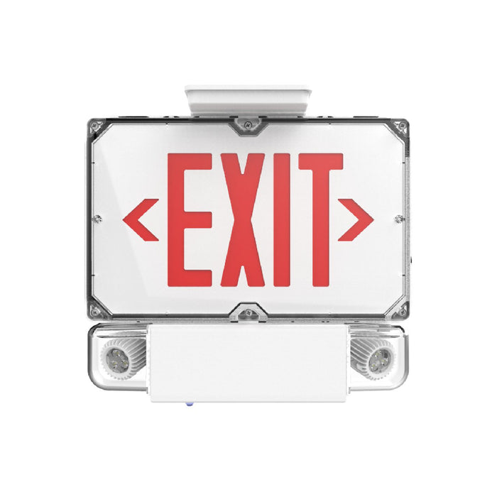 Dual-Lite DYNC Series NEMA 4X Combination LED Emergency Light/Exit Sign, Double Faces, 6W Capacity