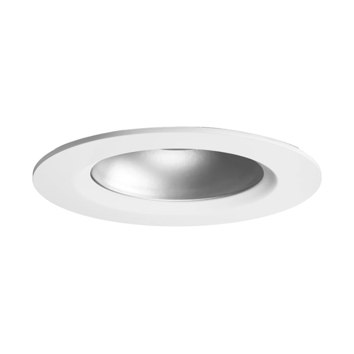 Elco E1L02 Oak 1" Round Recessed Downlight-Haze with White Trim