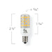 Emery Allen 4.5W LED Bulb, E12 Base, 4000K