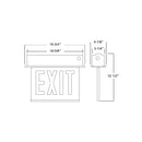 Sure-Lites ECHX Chicago Edge-Lit LED Exit Sign Housing, Recessed Mount