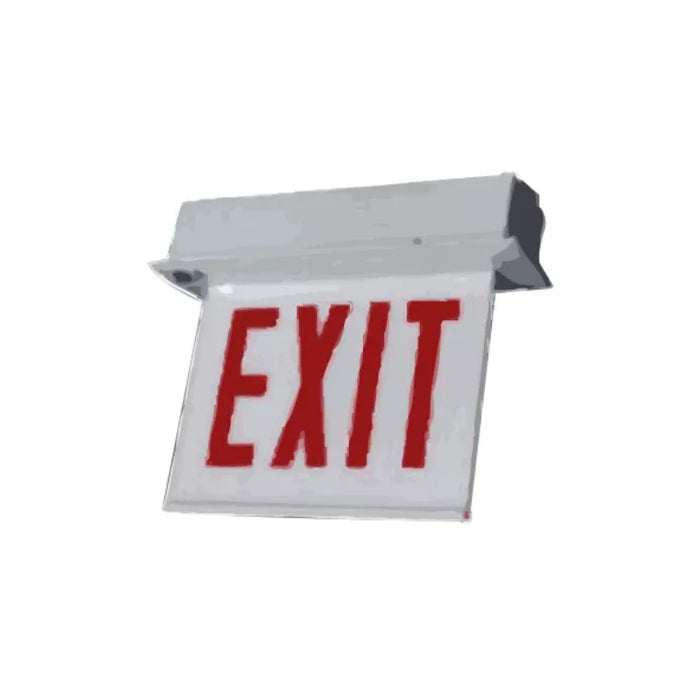 Sure-Lites ECHX Chicago Edge-Lit LED Exit Sign Trim, Recessed Mount, Stair Sign