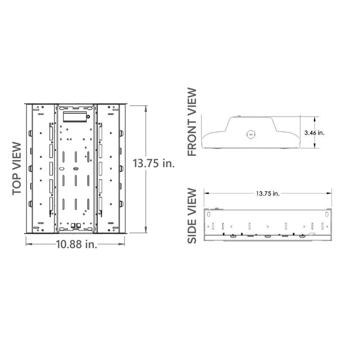Columbia ECH1-840-L18-DW-ED-U-ST 116W LED Linear High Bay, 4000K, 80CRI, 18000 Lumens, 120-277V, 0-10V Dimming