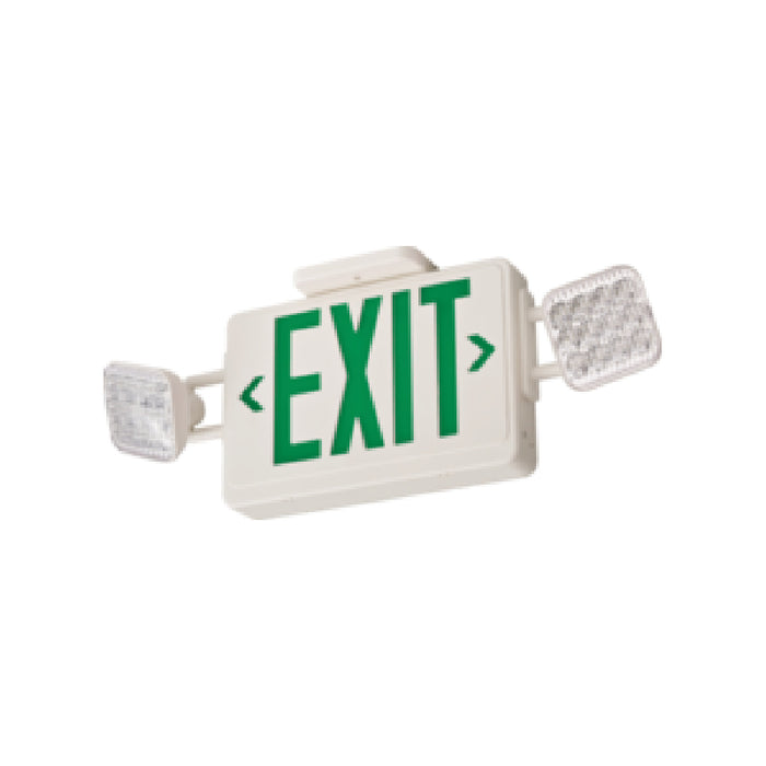 Lithonia Contractor Select ECRG LED Emergency Light/Exit Combo, Square Lamp Heads