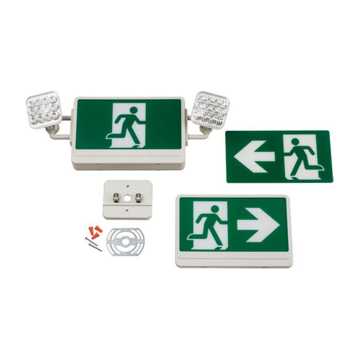 Lithonia ECRM LED Running Man Emergency Light/Exit Combo, Self-diagnostics