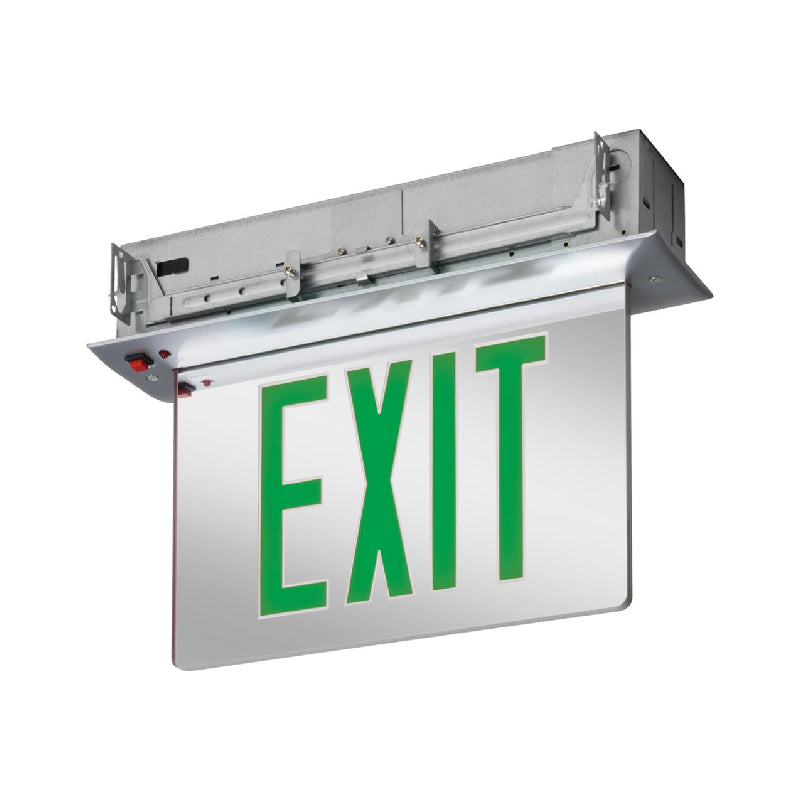 Lithonia EDGR LED Recessed Edge-Lit Exits, Single Face