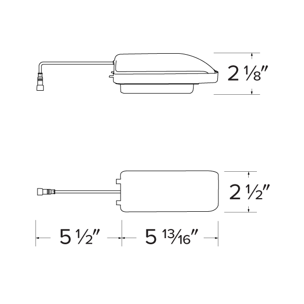 Elco EKCL10RICDX Canless Koto Remodel IC Power Pack, 120/277V