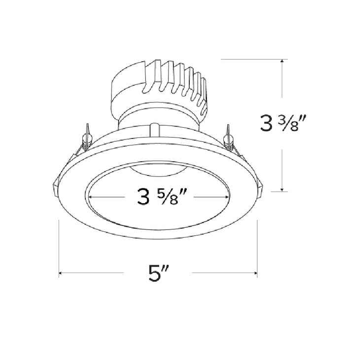 Elco EKCL4116 Pex 4" Round Shallow Reflector