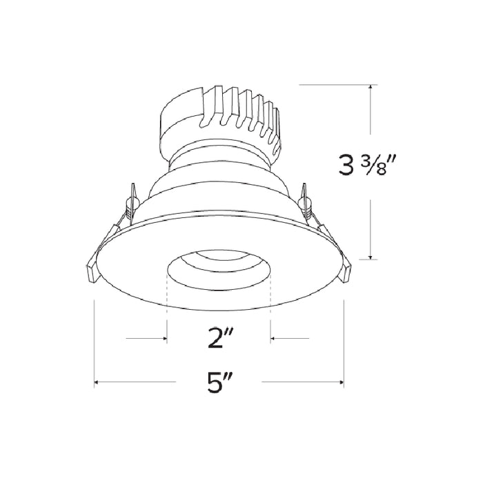 Elco EKCL4127 Pex 4" Round Adjustable Pinhole