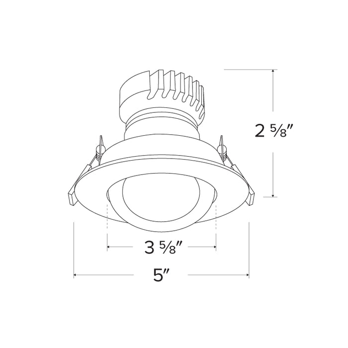 Elco EKCL4188 Pex 4" Diecast Round Adjustable Spot