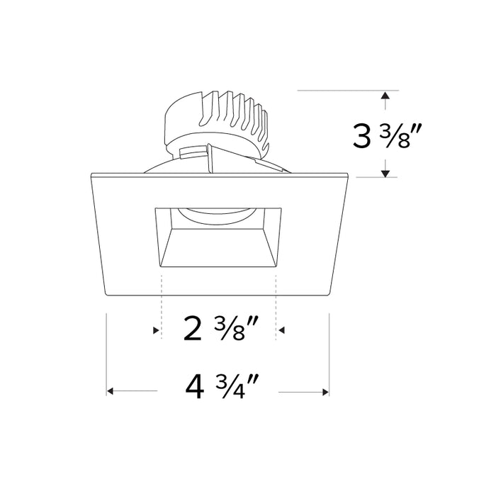 Elco EKCL4741 Pex 4" Square Reflector for Canless Koto Module