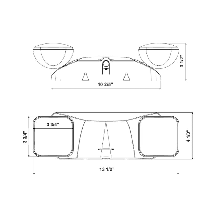 Westgate EL-1D LED 2-Head Designer Emergency Light