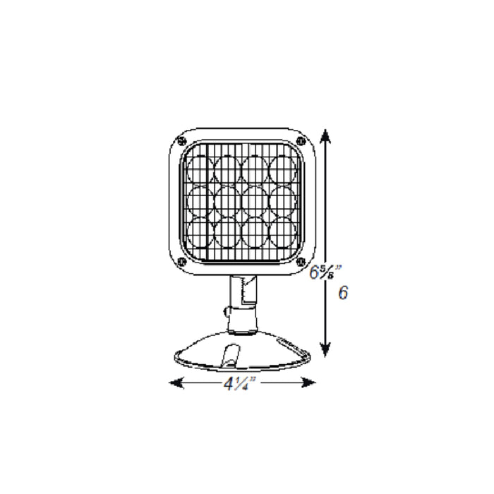 Westgate EL-RH1-WP Outdoor LED Single Remote Square Head
