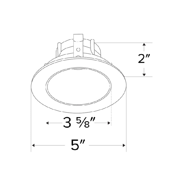 Elco ELK4118 Pex 4" Round Deep Reflector Trim