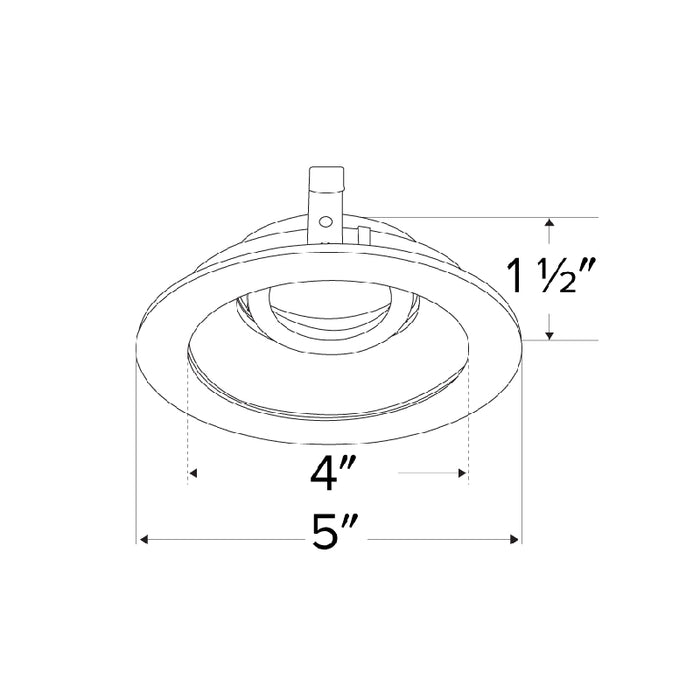 Elco ELK4129 Pex 4" Round Adjustable Reflector Trim