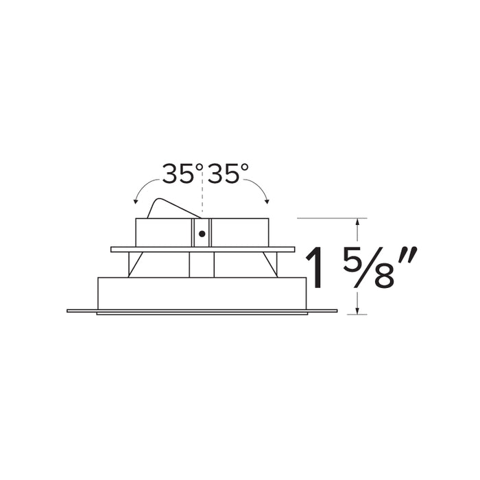 Elco ELK430 4" Round Trimless Adjustable Smooth Reflector Trim