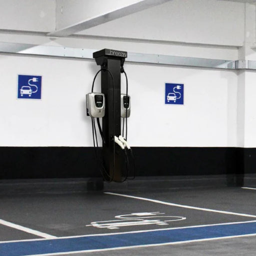 BreezEV EVC-L2-ACC-CMWMB Cable Management Wall-Mount Bracket for Single or Dual Side by Side EV Charging Station