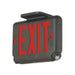 Dual-Lite EVC Series Combination LED Emergency Light/ Exit Sign, Universal Face, Damp Listed - Black Finish