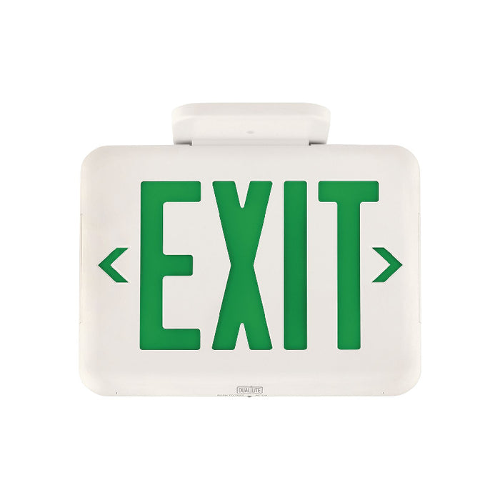 Dual-Lite EVEU EVE Series LED Exit Sign with Emergency, Universal Face
