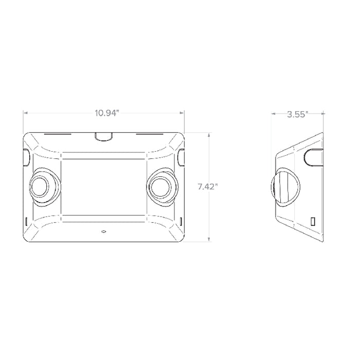 Dual-Lite EVHC High Lumen LED Emergency Light, Spectron Self-Test/ Self-diagnostics
