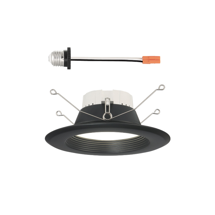 Designers Fountain Pro EVL6733DK50 6" LED Retrofit Baffle Trim, CCT Selectable