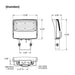 Evolve EFP1120WLSCS 80W/100W/120W LED Flood Light, 3000K/4000K/5000K Selectable, up to 16488 Lumens, 120-347V