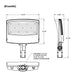 Evolve EFP1320WLSCS 200W/280W/320W LED Flood Light, 3000K/4000K/5000K Selectable, up to 46759 Lumens, 120-347V
