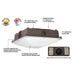 Evolve ECP160WLSCS 25W/40W/60W LED Canopy Light, 3000K/4000K/5000K Selectable, up to 8312 Lumens, 120-277V