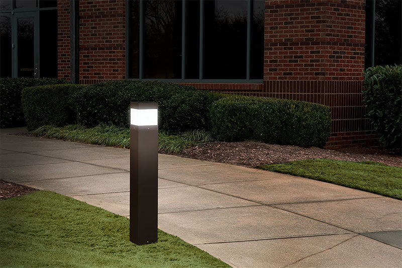 EXO SGB-S-LSCS Sling Square 42" LED Bollard, Wattage & CCT Switchable