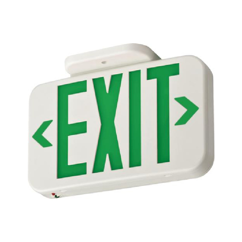 Lithonia Contractor Select EXRG Exit Sign with Ni-MH Battery Back Up - Red/Green Letters Selectable