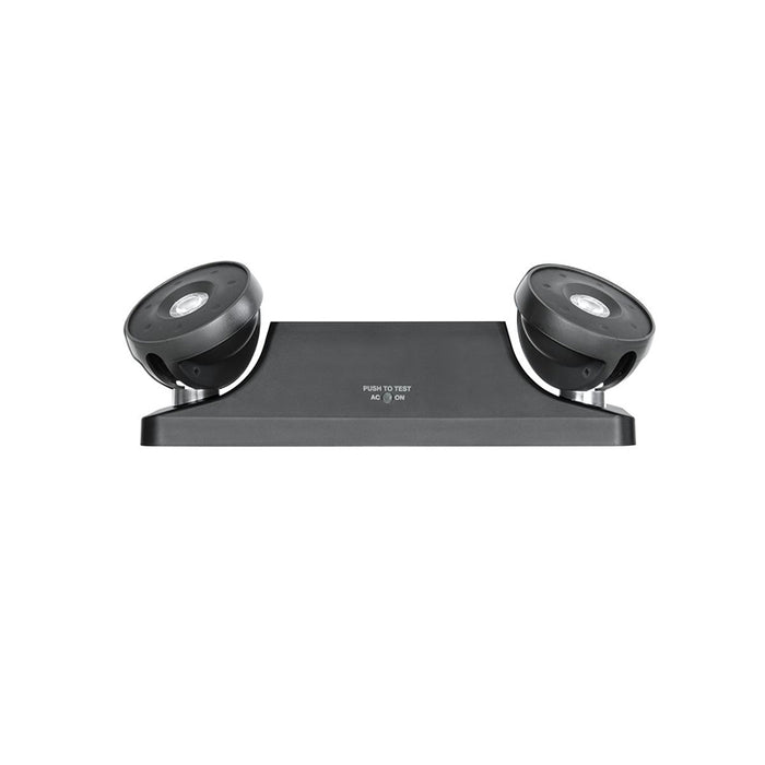 Dual-Lite EZ-2LIB Dual Head LED Emergency Light, Spectron Self-test/Selfdiagnostic Electronics, Black Finish