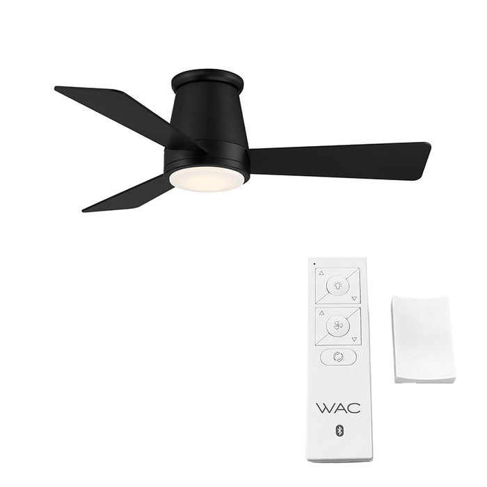 WAC F-036L Hug 44" Flush Mount Smart Ceiling Fan with LED Light Kit