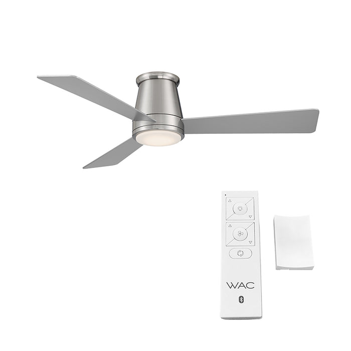 WAC F-037L Hug 52" Flush Mount Smart Ceiling Fan with LED Light Kit