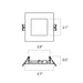 Lightolier FD3SSLMZ10SCTUW 3" LED Square Flat Downlight, Lumen & CCT Selectable