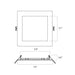 Lightolier FD6SSLMZ10SCTUW 6" LED Square Flat Downlight, Lumen & CCT Selectable