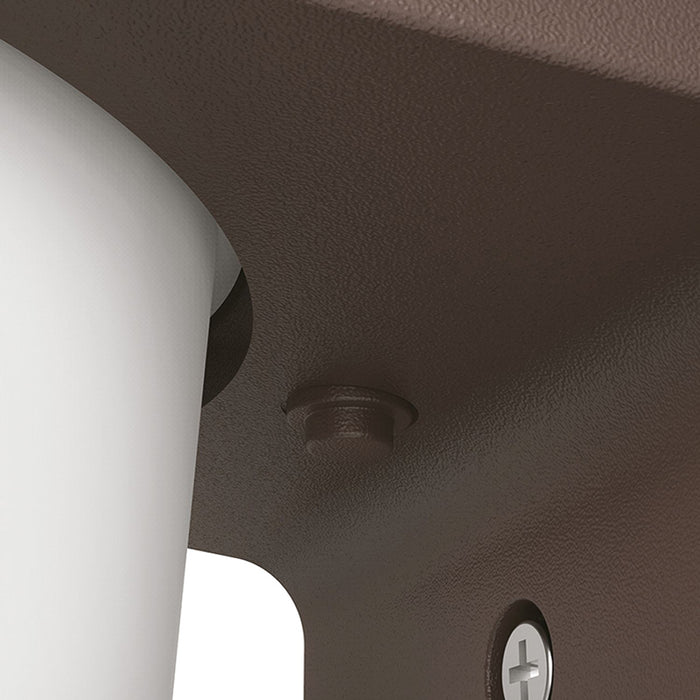 Halo FE12S40FD 11.5W LED Wall Sconce with Photocell, 4000K, 3 Lumens Selectable, 120V, Flood + Dusk-to-Dawn