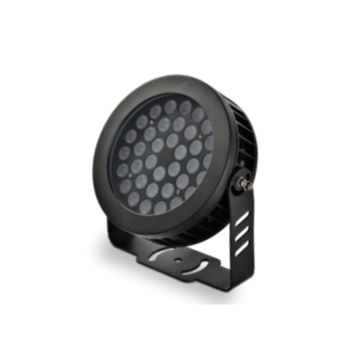 Sarin FL01 36W LED Flood Light, 1260 lm, 100-277V, RGBWW, Yoke Mount