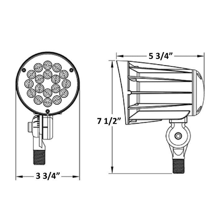 Westgate FLV12 12W LED Landscape Flood Light, 5000K