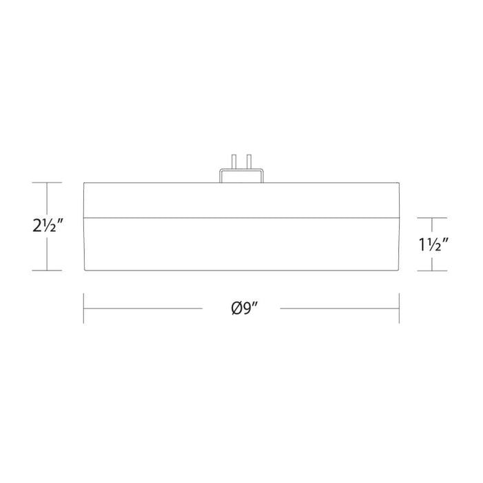 WAC FM-240209 Twist-N-Lite 9" 22W LED Round Flush Mount, CCT Selectable