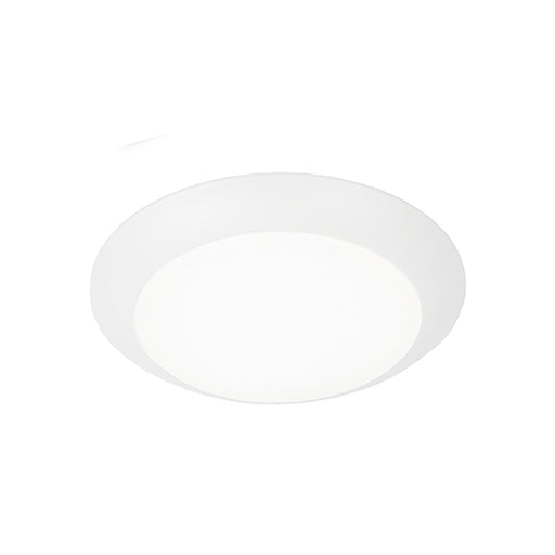 WAC FM-306-9CS-WT Disc 6" 15W LED Ceiling and Wall Mount, 5CCT Selectable, 950 Lumens, 120V, White Finish