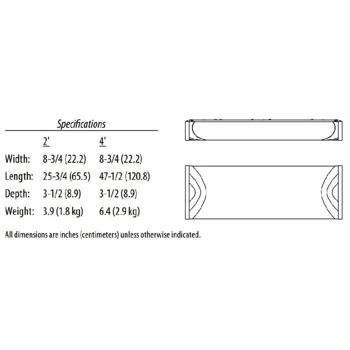 Lithonia FMLBML Boomerang 24" LED Linear Flush Mount