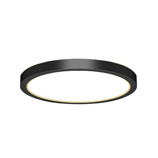 Westgate FMLU-R12 12" LED Round Flush-Mount Light w/ Uplight, 5CCT Selectable - Black
