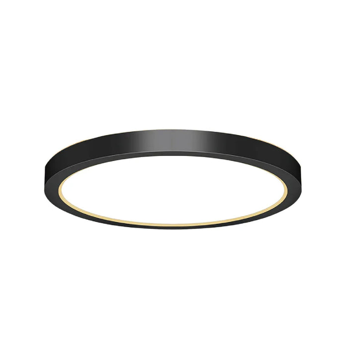 Westgate FMLU-R12 12" LED Round Flush-Mount Light w/ Uplight, 5CCT Selectable - Black