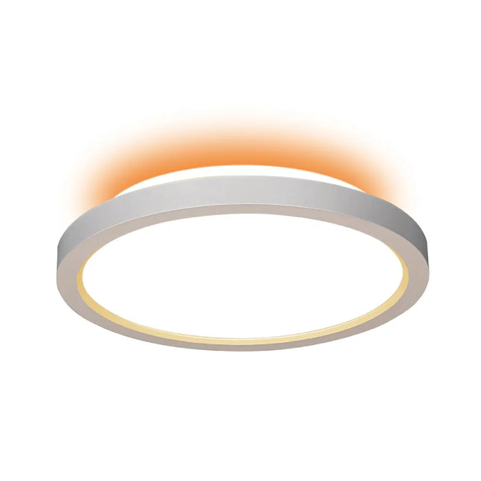 Westgate FMLU-R12 12" LED Round Flush-Mount Light w/ Uplight, 5CCT Selectable